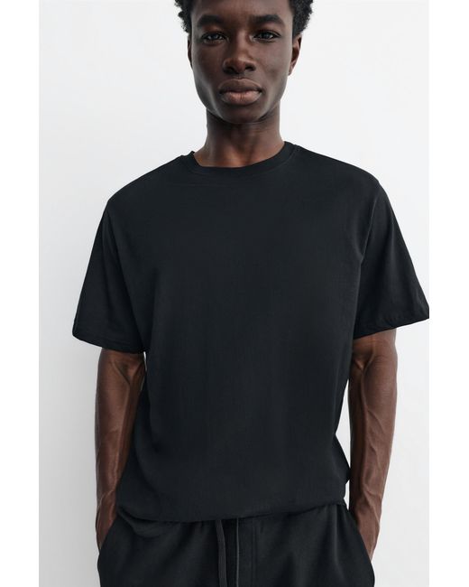 Pull&Bear Set Aus Jogger-Bermudas Und T-Shirt in Black für Herren