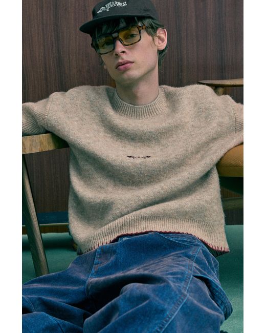 Pull Graphique Houx Pull&Bear pour homme en coloris Gray