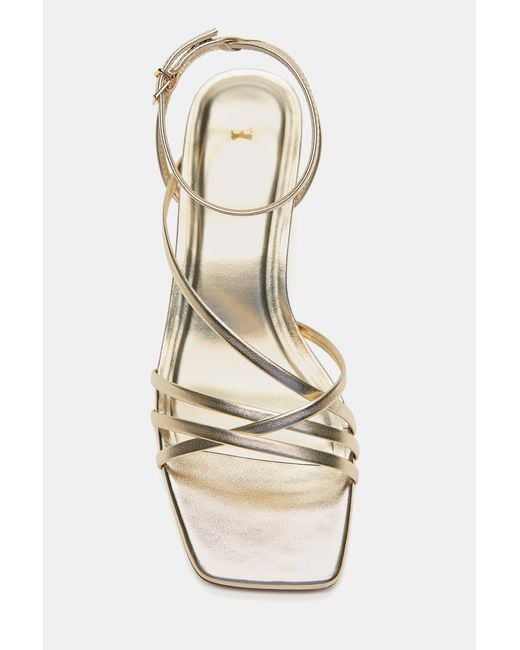 Pull&Bear Natural Strappy High-Heel Sandals