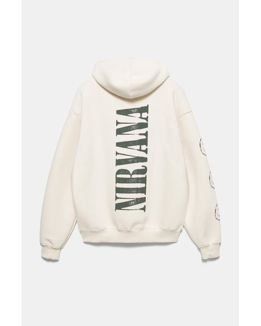 Pull&Bear Nirvana Capuchonsweater in het Gray voor heren