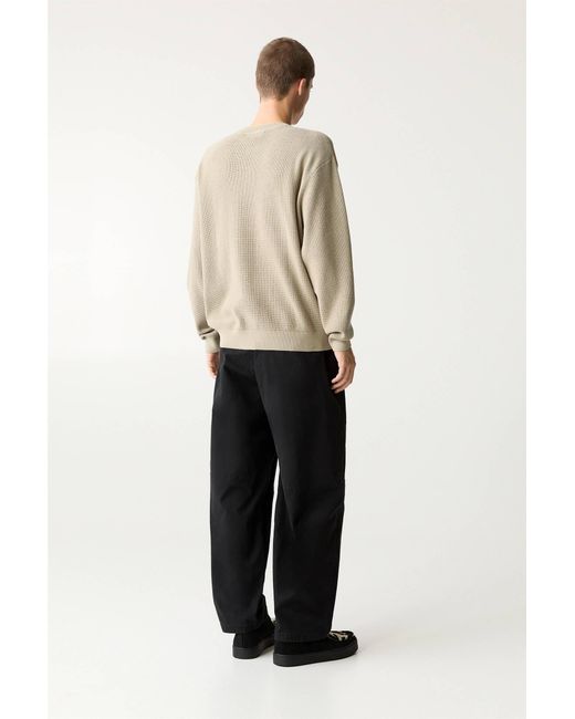 Pull&Bear Strickpullover Mit Waffelstruktur in Natural für Herren