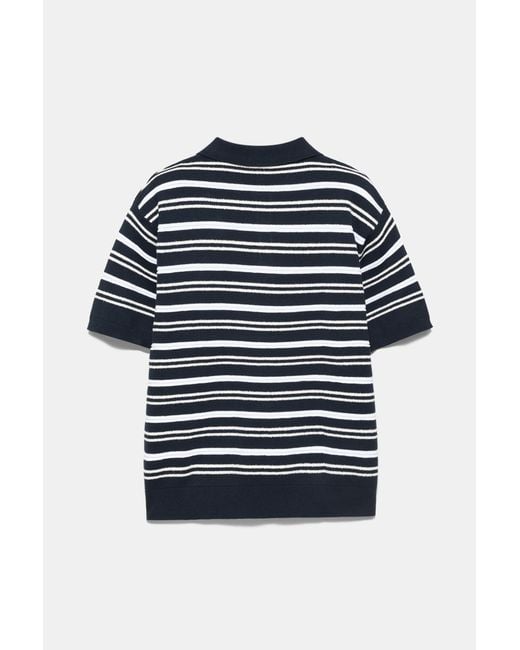Polo di Pull&Bear in Blue da Uomo