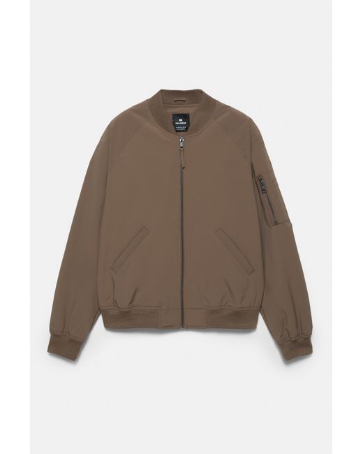 Pull&Bear Brown Lightweight Bomber Jacket for men