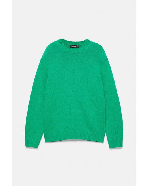 Pull Col Rond Pull&Bear pour homme en coloris Green