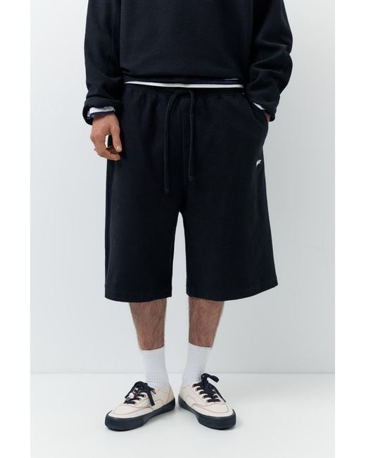 Pull&Bear Stwd Skater Joggingbermuda in het Blue voor heren