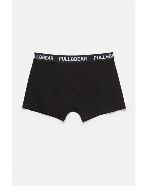 Pack 3 Boxer di Pull&Bear in Black da Uomo