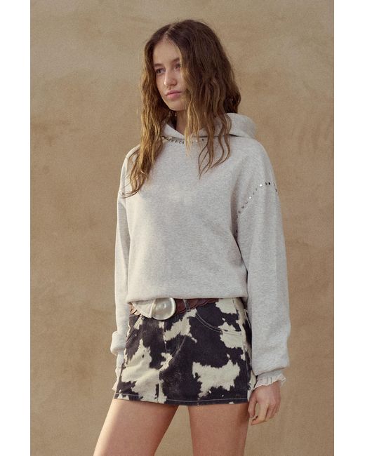 Pull&Bear Natural Cow Print Skort