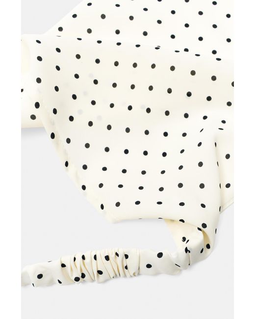Pull&Bear White Polka Dot Bandana