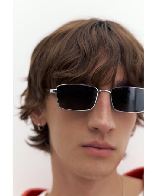 Pull&Bear Metallic-Sonnenbrille in Green für Herren