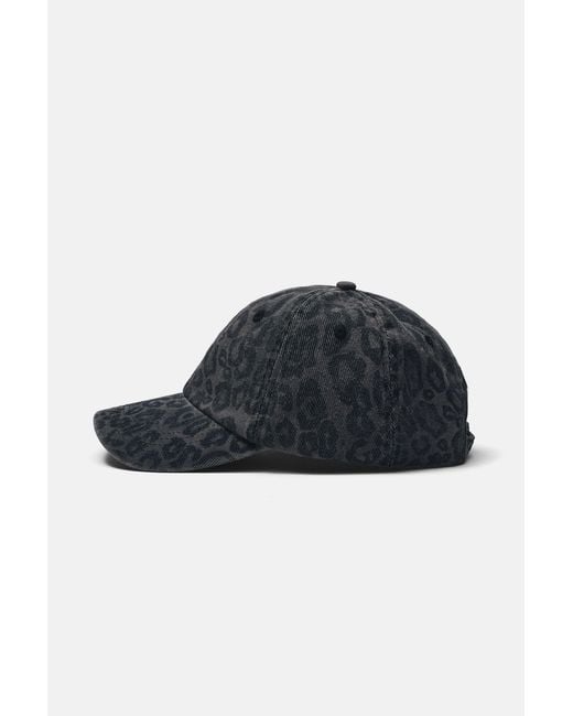 Cappellino Leopardato di Pull&Bear in Black