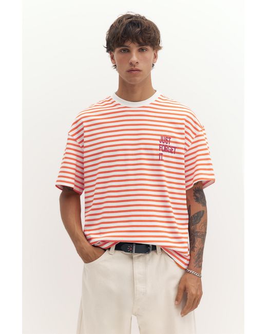 Pull&Bear Multicolor Stwd Striped T-Shirt for men