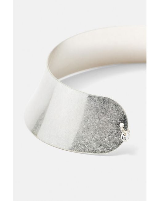 Pull&Bear Brede Gladde Choker in het Metallic