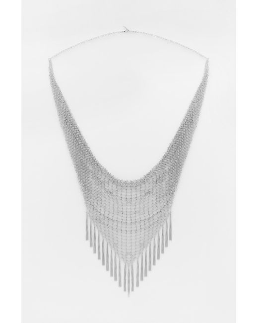 Pull&Bear White Multi-Position Necklace