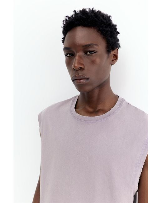 Pull&Bear Purple Strappy Top for men