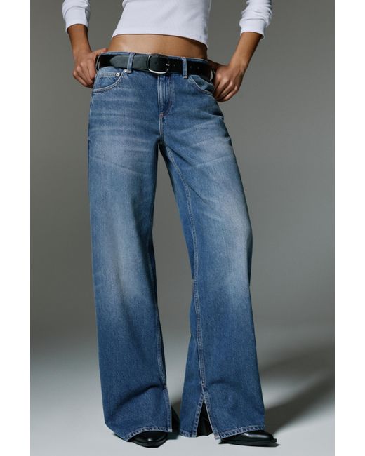 Pull&Bear Black Belt With Rounded Buckle