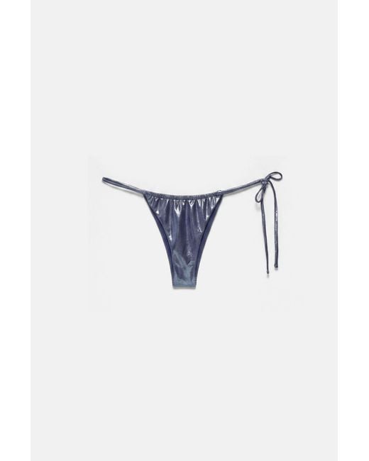 Top Bikini Balconette Drappeggiato di Pull&Bear in Gray