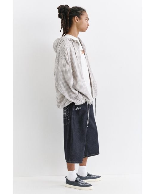 Pull&Bear Super Baggy Jorts in het Blue voor heren