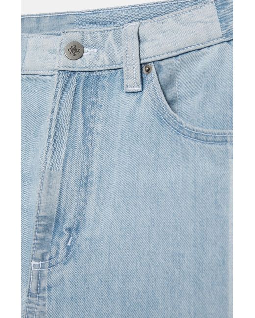 Pull&Bear Baggy Jeans Met Patchworkruit in het Blue voor heren