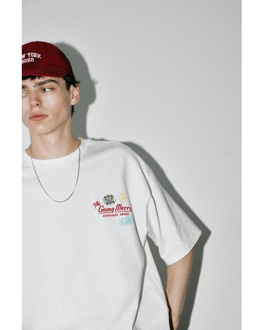 Pull&Bear Gray One Piece Relaxed Fit T-Shirt for men