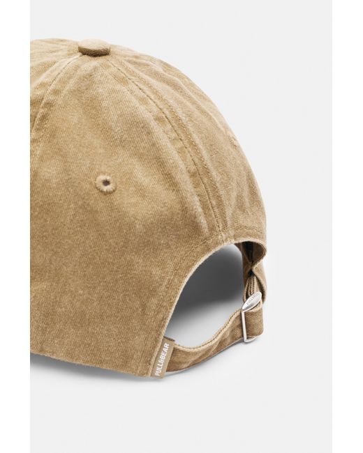 Pull&Bear Natural Golden Days Embroidered Cap for men