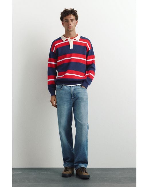 Polo di Pull&Bear in White da Uomo