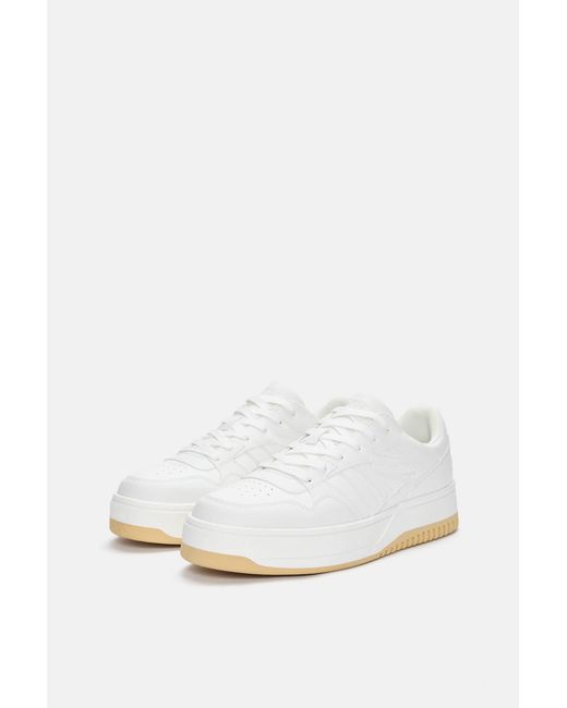 Pull&Bear Sneaker Mit Dicker Sohle in White für Herren