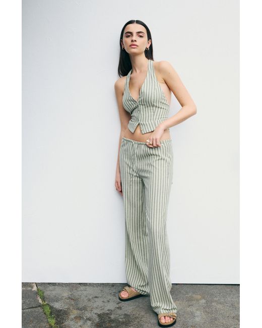 Pull&Bear Multicolor Striped Rustic Trousers