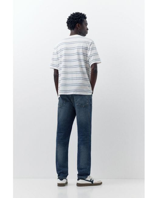 Pull&Bear Blue Slim Fit Jeans for men
