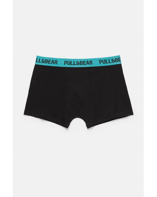 Pack 3 Boxer di Pull&Bear in Black da Uomo