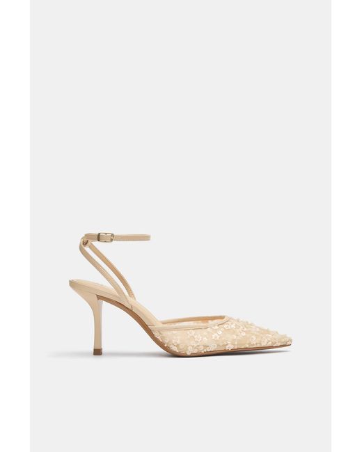 Chaussures À Talon Ornements Pull&Bear en coloris White