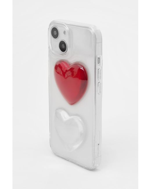 Pull&Bear White Iphone-Hülle Herzen