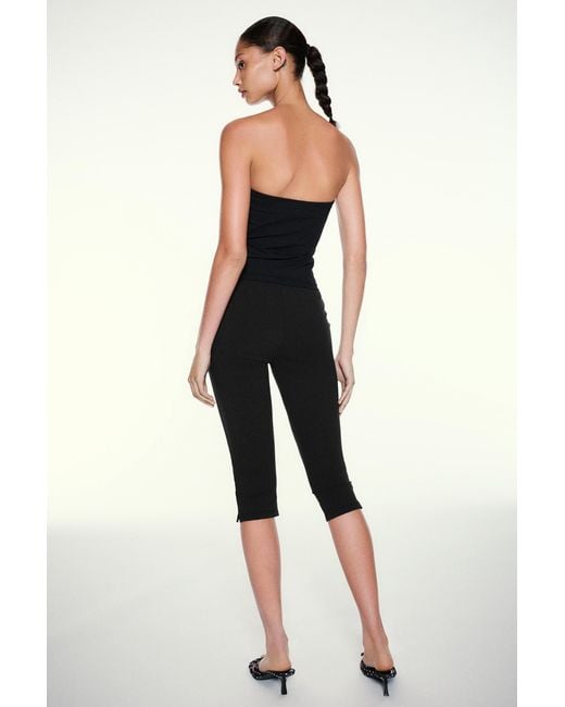 Pull&Bear Gray Studded Capris