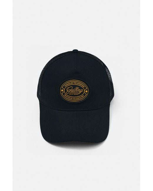 Pull&Bear Truckerpet Met Geborduurde Patch in het Blue voor heren