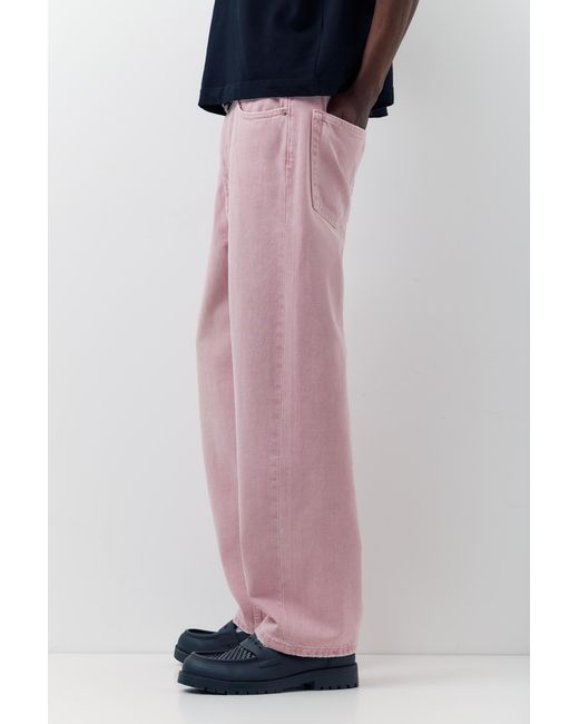 Pull&Bear Blue Baggy Jeans for men