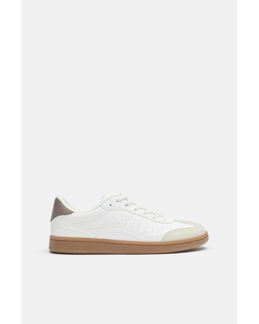 Pull&Bear White Casual Trainers