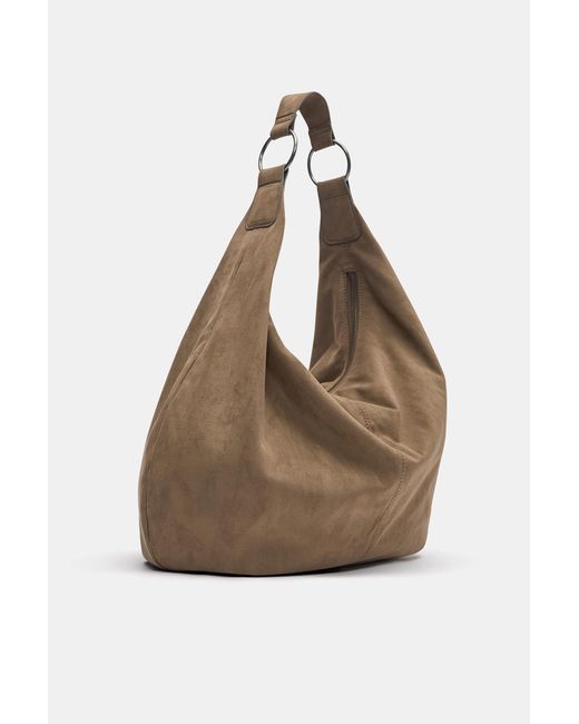 Pull&Bear Blue Shopper Mit Ringen