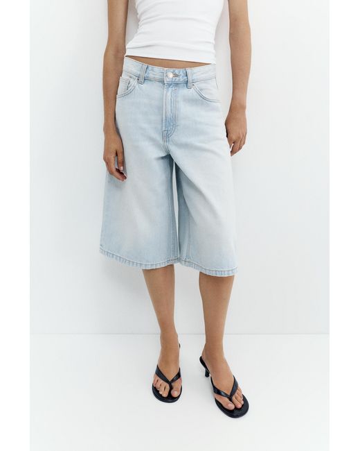 Jorts Taille Basse Pull&Bear en coloris Blue