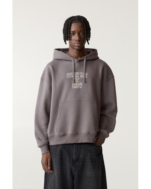 Pull&Bear Gray One Piece Luffy Hoodie for men