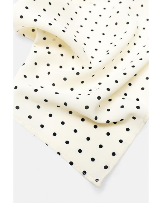 Pull&Bear White Polka Dot Bandana