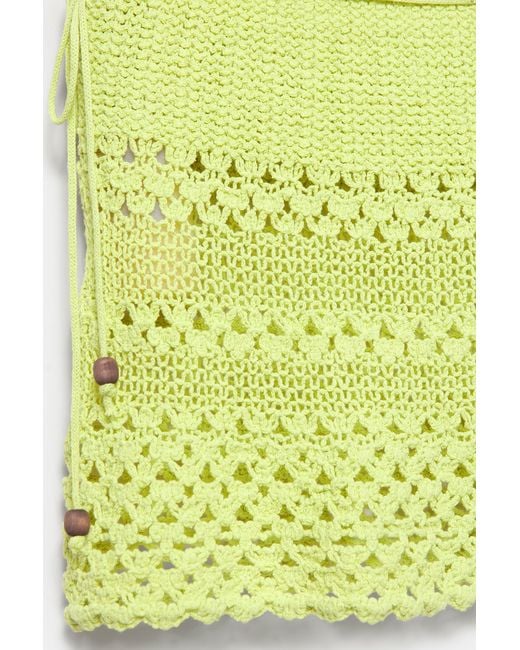Pull&Bear Crochet Minirok in het Green