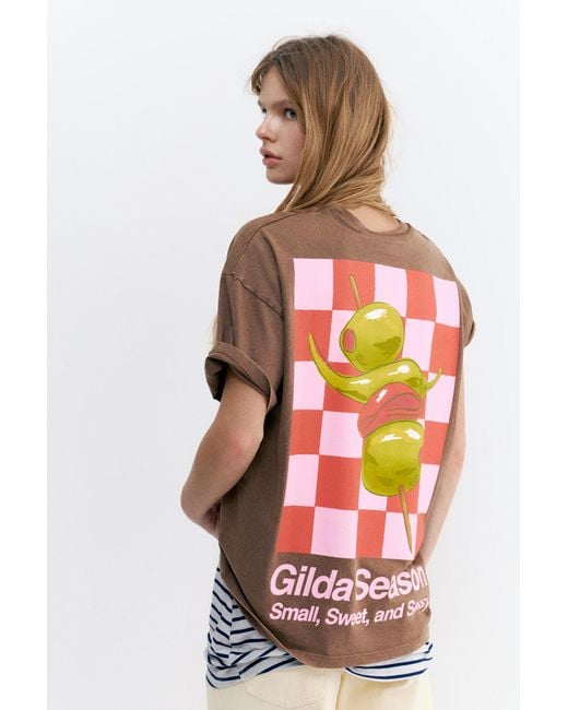 Pull&Bear Brown Gilda T-Shirt
