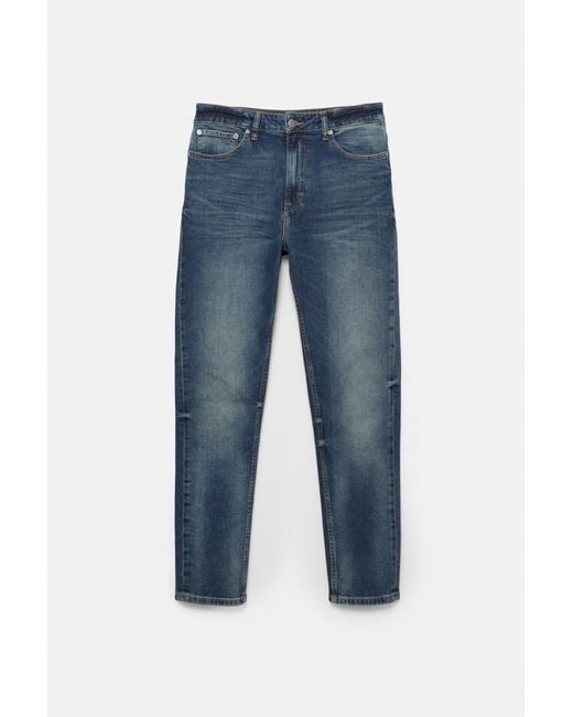 Pull&Bear Blue Slim Fit Jeans for men
