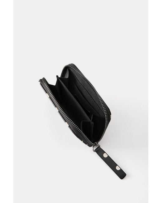 Pull&Bear Black Polka Dot Wallet
