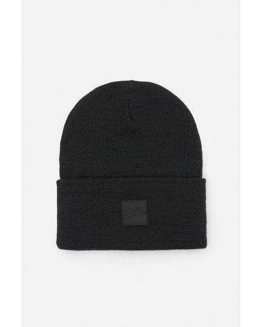 Pull&Bear Black Beanie Hat for men