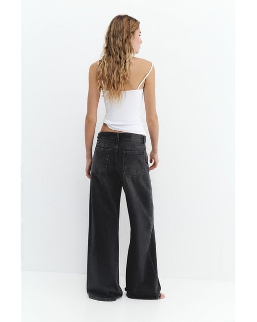 Pull&Bear Black Oversize Baggy Jeans