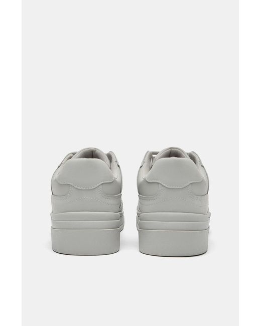 Pull&Bear Gray Stwd Multi-Piece Trainers for men