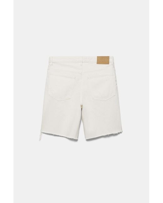 Bermuda En Jean Straight Pull&Bear pour homme en coloris Brown