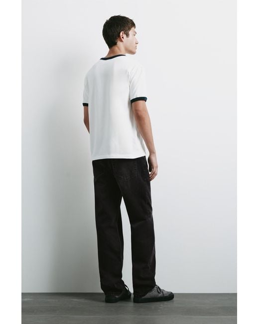 Pull&Bear Straight Fit Jeans in het White voor heren
