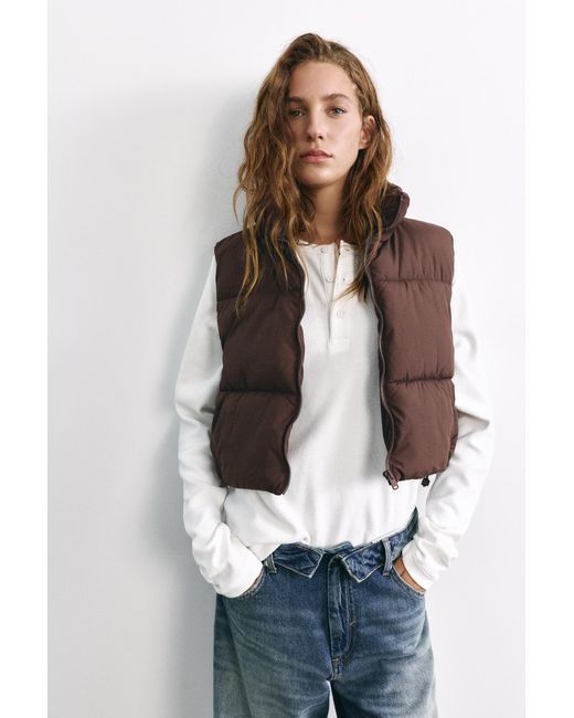 Pull&Bear Brown Steppweste