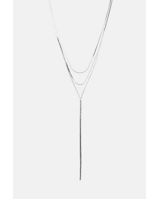 Pull&Bear White Lariat Necklace